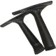 Пара т-образных пластиковых подлокотников для офисного кресла.. Фото товара с разных ракурсов.