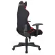Игровое кресло  "GT Racer GM-101", подушка, ткань, черное/красное, 531820. Фото товара с разных ракурсов.