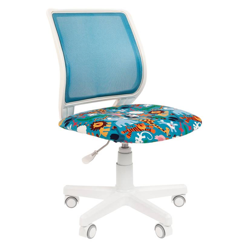 Кресло chairman 112 kids (текстиль Зоопарк, белый пластик) главное фото