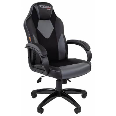 Игровое кресло Chairman game 17 Россия черн.серый (экокожа, ткань TW)