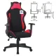 Игровое кресло  "GT Racer GM-101", подушка, ткань, черное/красное, 531820. Фото товара с разных ракурсов.